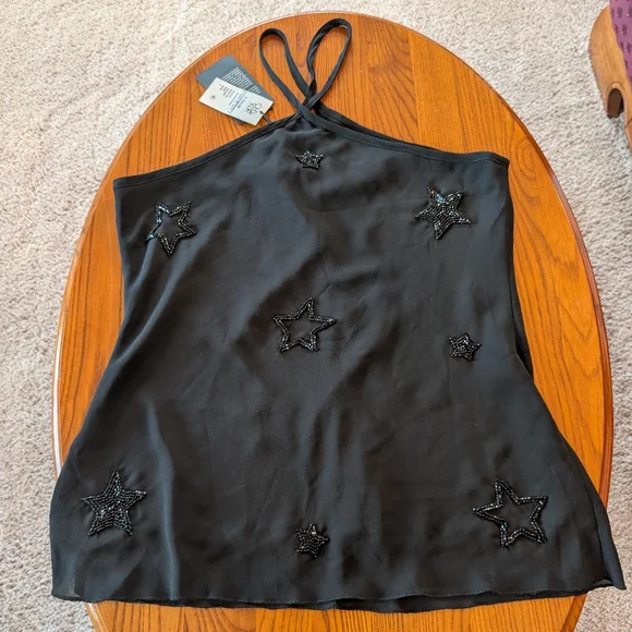 Chaser Black Beaded Halter, Size S - NEW - Picture 7 of 7